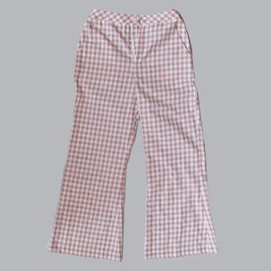 Checkered Flare Pants